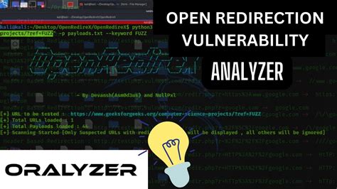 Open Redirection Vulnerability Oralyzer Tool Bug Bounty YouTube