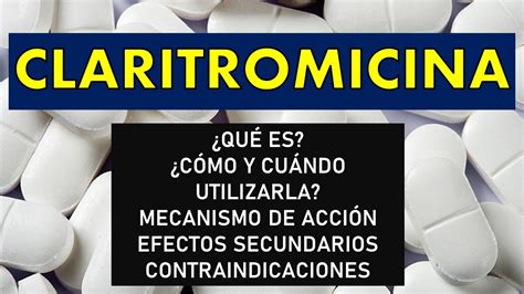 Claritromicina para que sirve Guía completa de usos y efectos