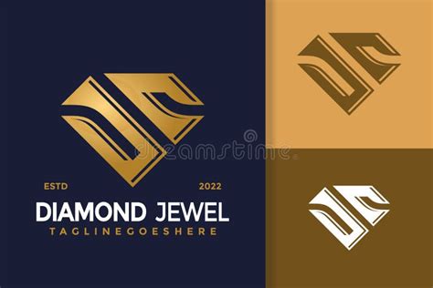 Letra J Y C Logotipo De Diamante Diseño Marca De Identidad Logotipos Vectores Diseño Logotipo