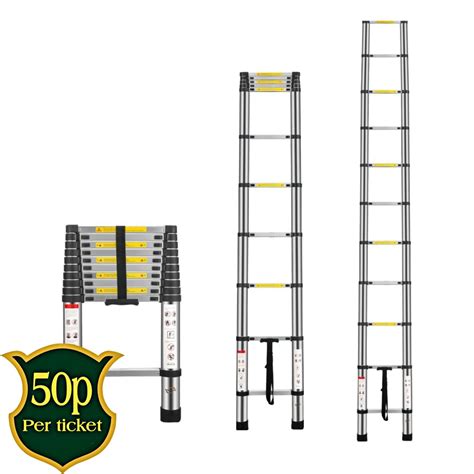 Aluminium Telescopic Ladder 3 2m 10 5ft 09 02 24 The Goblin Garage