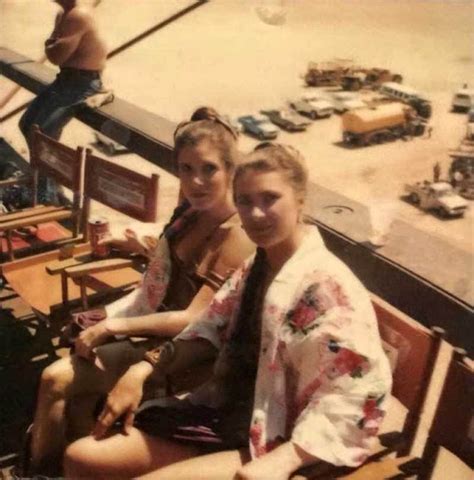 Rare Photographs Of Carrie Fisher Hanging Out With Her Stunt Double