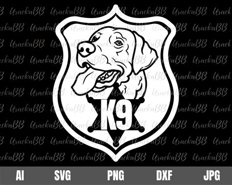 K9 Head Svg K9 Dog Svg K9 Svg K9 Police Dog Svg K9 Police Dog