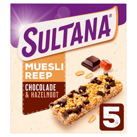 Verkade Sultana mueslireep chocolade Per Doos 125 g