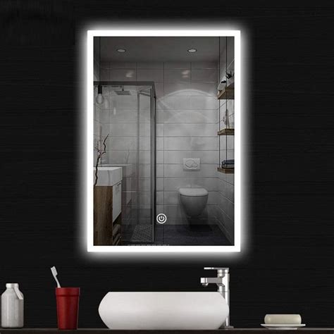 Miroir Salle De Bain Led Miroir Mural Miroir Maquillage Lampe Avec