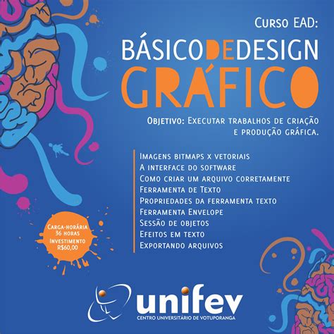 EAD UNIFEV oferece curso básico de Design Gráfico UNIFEV