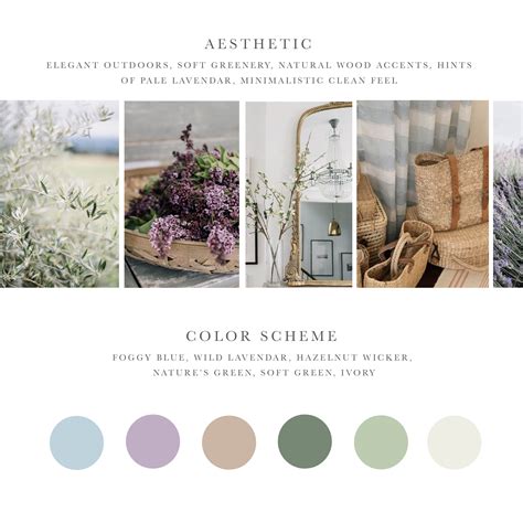 Dreamy Dusty Blue And Neutral Moodboard