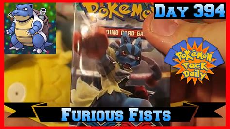 Pokemon Pack Daily Xy Furious Fists Booster Opening Day Featuring