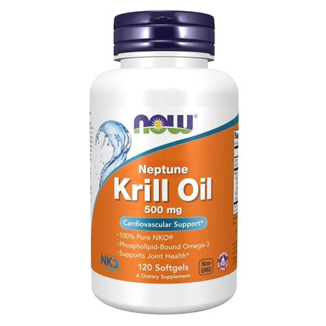 Neptune Krill Oil 500mg 120 Softgels By Now Foods Hsn