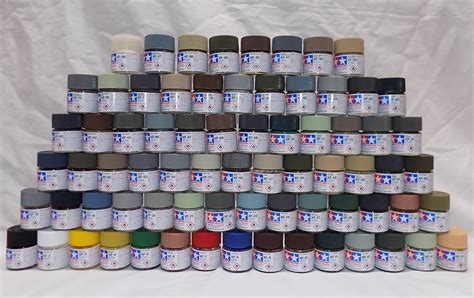 Full Set Of 73 XF Tamiya Acrylic Paints