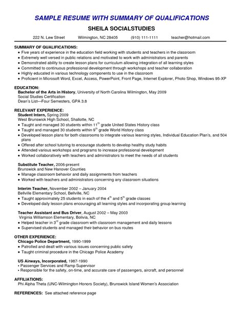 Best Skills Summary For Resume - Resume Ideas