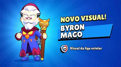 Comprei A Melhor Skin Do Jogo Byron Mago Brawl Stars Youtube