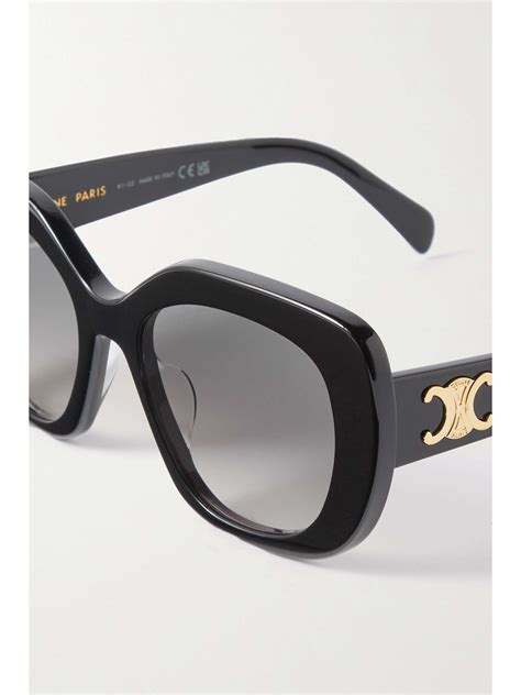 Celine Eyewear Oversized Cat Eye Acetate Sunglasses Net A Porter