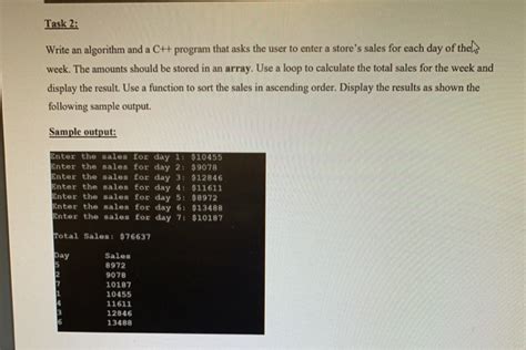 Solved Task Write An Algorithm And A C Program That Chegg