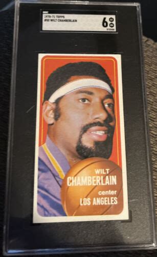 Topps Los Angeles Lakers Wilt Chamberlain Sgc Ex Mt Ebay