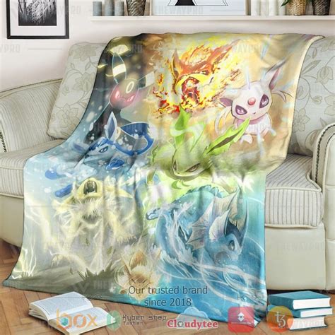 Anime Pokemon Eevee Eeveelutions Blanket Hot Sale 2023