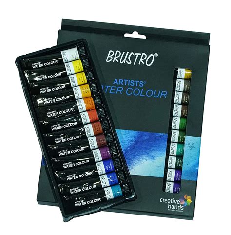 BRUSTRO Artist Water Color Set Of 24 Assorted Shades VJBros