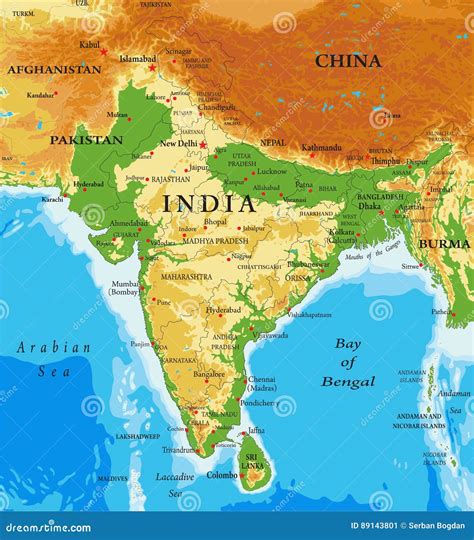 Mapa Da India