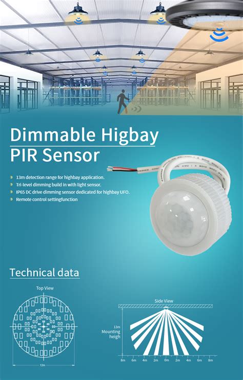 MS019 A PIR Motion Sensor Highbay PIR Sensor For Highbay Light