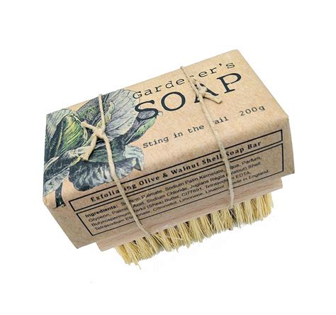 Gardeners Soap And Brush By Sting In The Tail Eco Ts