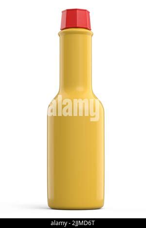 Tabasco Hot Chilli Sauce Bottle Isolated On White Background D Render Of Mexican Cuisine