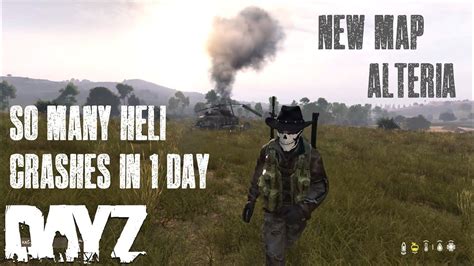 DayZ Exploring The New Experimental Map Alteria SO Many Heli Crashes