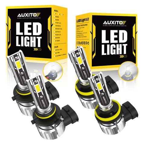 X Auxito H Led Combo Headlight Bulbs High Low Beam Kit