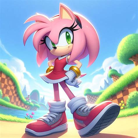 Pin on Sonic Amy rose Rosé fanart Amy the hedgehog