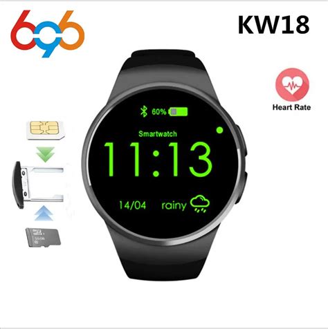 696 KW18 Bluetooth Смарт часы TK2502C 1,3 дюймов HD ips наручные SIM TF ...