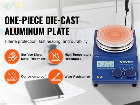 Vevor Magnetic Stirrer Hot Plate Max F C Rpm Hot Plate