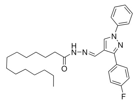 N 3 4 FLUOROPHENYL 1 PHENYL 1H PYRAZOL 4 YL METHYLENE