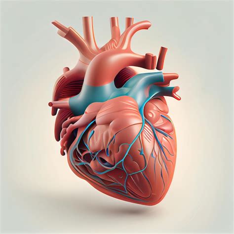 Premium Photo Pretty Realistic Heart Illustration With Isolated