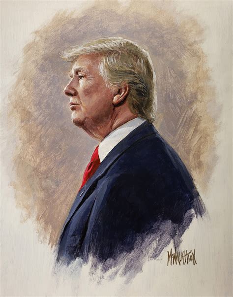 President Trump Portrait 2 11x14 Litho Mcnaughton Fine Art