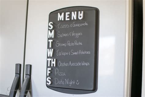 Diy Magnetic Chalkboard Menu Garrison Street Design Studio