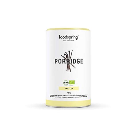 Foodspring Protein Porridge Vanille 420 G 100 Biologische Soja