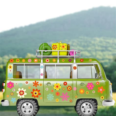 Hippy Flower Car Decals