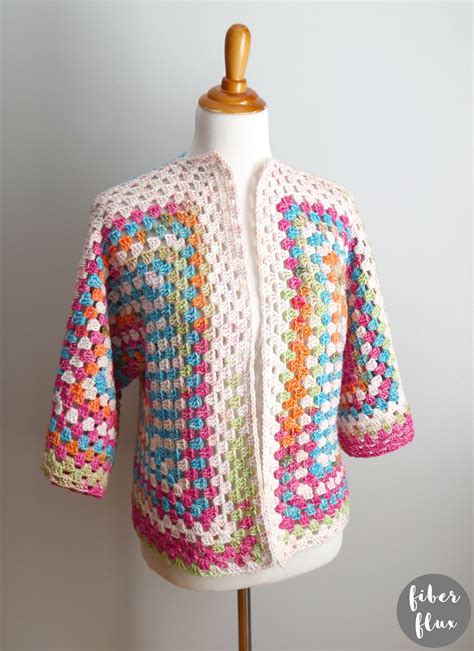 Fiber Flux Art Class Cardi Free Crochet Pattern Video Tutorial