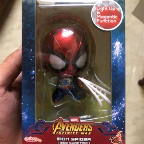 Hot Toys Cosbaby Iron Spider Man Dual Web Shooting Hobbies Toys Toys Games On Carousell