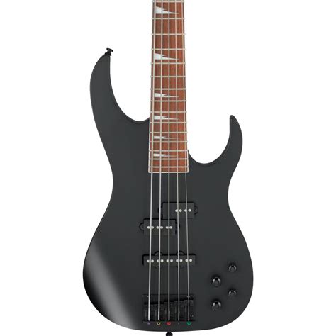 Ibanez Rgb305 Bkf 5 String Electric Bass Guitar Black Flat