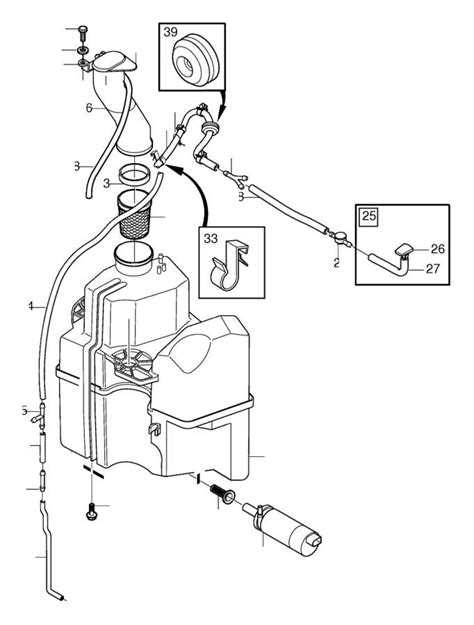 Volvo S L Cylinder Turbo Washer Fluid Reservoir