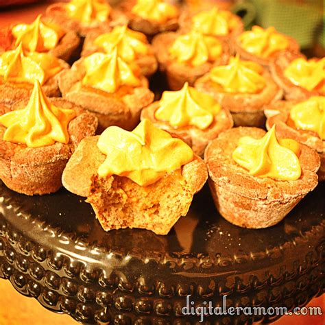 Triple Pumpkin Mini Tarts With Duncan Hines Pumpkin Spice Cupcake Mix Delicious Pumpkin Recipe