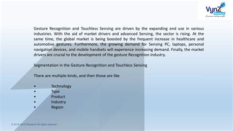 PPT Global Gesture Recognition And Touchless Sensing Market