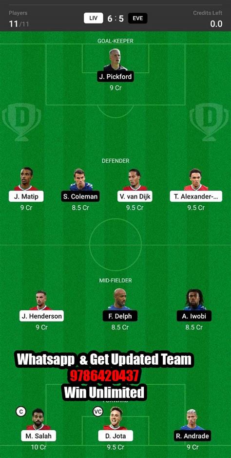 Liv Vs Eve Dream11 Team Fantasy Prediction Premier League