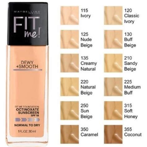 Maybelline Fit Me Dewy Smooth Liquid Foundation SPF 30 125, 59% OFF