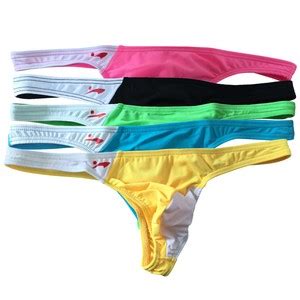 Men S Swimwear Bikini Swimming Briefs Low Rise Underwear Thong G String EBay