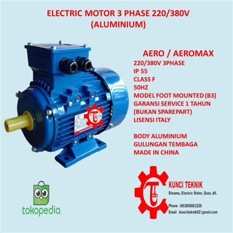 Jual ELECTRIC MOTOR 10HP 2P 3000RPM 3PHASE 132S2 2 B3 AERO 40 OFF