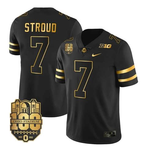 [Available] Buy New CJ Stroud Jersey Black Gold