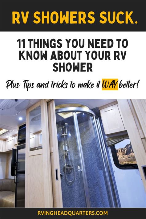 11 Things You Need To Know About Your Rv Shower Rv Shower Tips Tricks And Hacks Shower