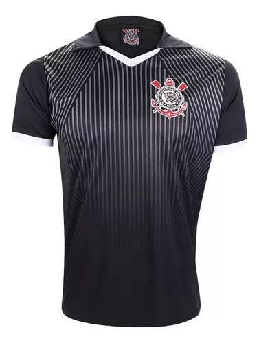 Camiseta Polo Watton Sccp Corinthians Preto E Branco Vnml Frete Gr Tis