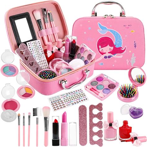 Maquillage Enfant Jouet Filles Non Toxique Lavable Malette Maquillage