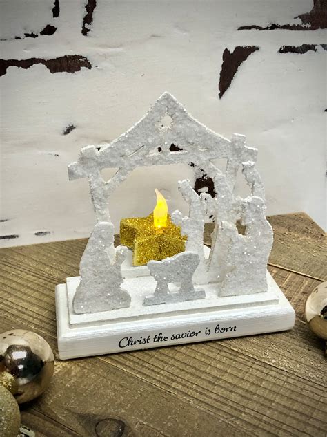 Nativity Scene Santas Workshop Scene Small Size 3-D - Etsy